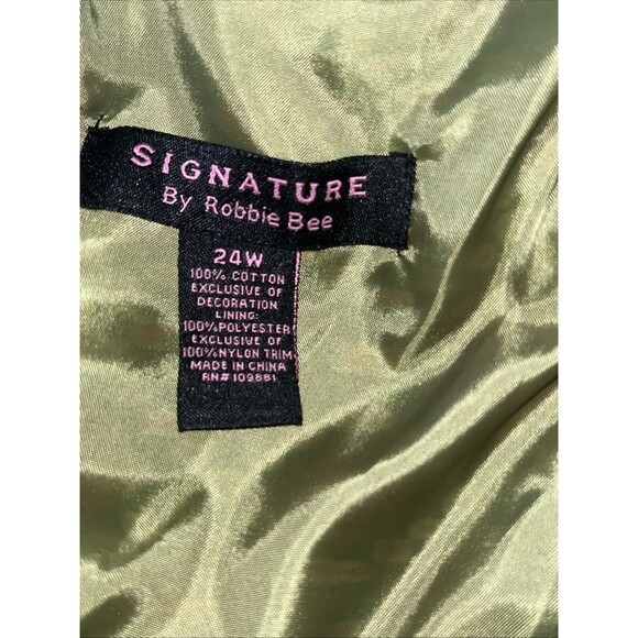 Signatureby Robbie Bee Women’s Plus Midi Dress Size 24W Sleeveless Empire Waist - Picture 6 of 9